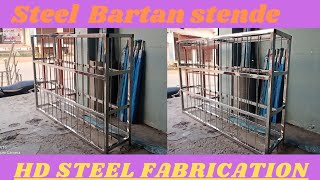 Bartan stand Design for kitchin⚡ Bartan Rakhne wala stand 2022⚡HD Steel Fabrication [upl. by Nbi188]