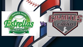 Estrellas orientales vs gigantes del cibao juego de la lidom en vivo lidom aguilas licey pelota [upl. by Ijnek590]