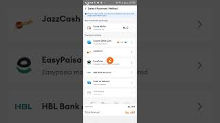 How to place order on daraz  how to pay with jazz cash account shorts video [upl. by Seerdi]