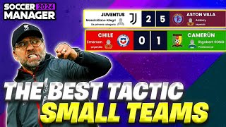 THE BEST TACTIC FOR SMALL TEAMS IN SOCCER MANAGER 2024  SM24 TACTICS [upl. by Dihsar642]