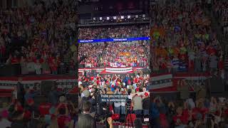 Trump greeted with a quotUSAquot chant at final rally of campaign [upl. by Atiuqad284]