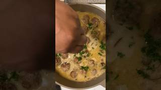 Meatball stroganoff meatballs stroganoff foodblogger homecook dinnerideas [upl. by Phillipp]