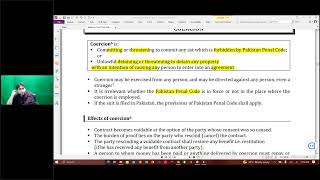 Quick Revision Ch 4 Coercion and Undue Influence [upl. by Ennazzus]