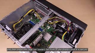 Lenovo ThinkSystem ST45 V3 installing a server cover [upl. by Nauqad244]