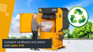 Bramidan baler X10 for efficient waste compaction [upl. by Tra680]