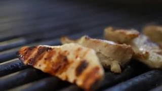 Grill Chicken Breast 04  Free Stock Footage [upl. by Arianna]