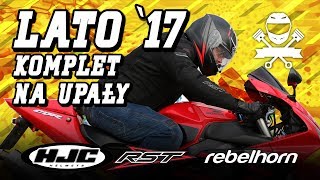 Motocyklowy Sposób na Letnie Upały Letni Zestaw RST Spectre HJC FG17 Rebelhorn Eagle Gap [upl. by Eiduam]