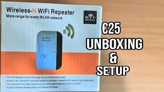 WirlessN WIFI Repeater Unboxing amp Setup [upl. by Lim]