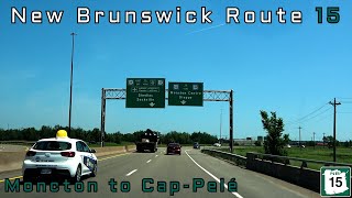 New Brunswick Route 15 EB  Moncton to CapPelé [upl. by Acinej]