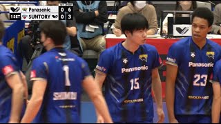 【Vリーグ公式】2022313 ハイライト パナソニックパンサーズ vs サントリーサンバーズ [upl. by Assirac]