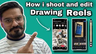 How i Shoot and Edit drawing reel for instagram [upl. by Noyek157]