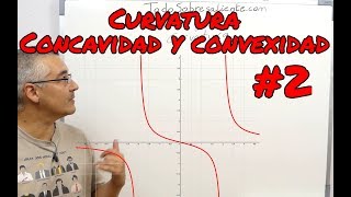 Curvatura de funciones Cóncava y Convexa 2 [upl. by Aivatnwahs352]