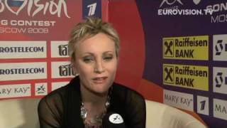 Patricia Kaas interviewed by Eurovisiontv [upl. by Wiese]