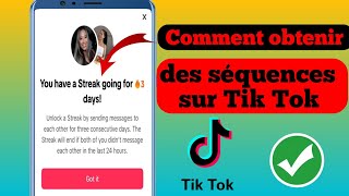 Comment obtenir des séquences sur TikTok NOUVELLE FONCTION  Activer loption TikTok Streaks [upl. by Owain]