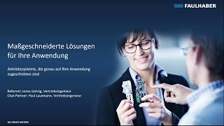 Webinar  Maßgeschneiderte Lösungen für Ihre Anwendung [upl. by Enilecram579]