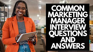 7 Marketing Manager Interview Questions And Answers [upl. by Bj934]