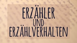 Erzähler und Verhalten einfach erklärt  Ich ErErzähler  Auktorial Personal Neutral [upl. by Ojibbob976]