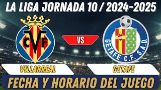 Partido De Liga Hoy Villarreal vs Getafe [upl. by Ardnosac]