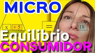 EQUILIBRIO del CONSUMIDOR Microeconomía✅ [upl. by Saxon998]