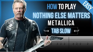 How to Play Nothing Else Matters by Metallica Guitar Tutorial TAB [upl. by Maller]