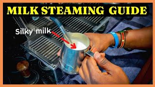 LEARN How to steam milk for latte art Perfectly Barista training for beginners [upl. by Brag]