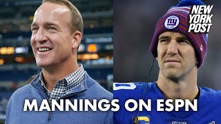 Peyton and Eli Manning to call ESPN’s alternative ‘Monday Night Football’ broadcast  New York Post [upl. by Zolner]