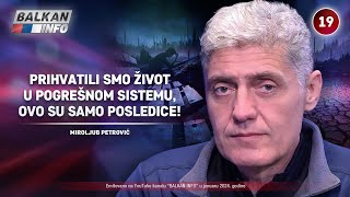 INTERVJU Miroljub Petrović  Prihvatamo život u pogrešnom sistemu ovo su posledice 2612024 [upl. by Ettelorahc]