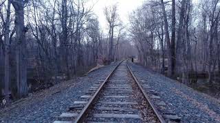 Jamesburg NJ Railroad Tracks that goes through Thompson Park [upl. by Vanden67]