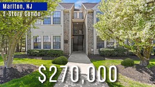 MUST SEE 2 STORY CONDO  South NEW JERSEY House Tour  2 Bedrooms  Marlton  Pool Golf Boating [upl. by Hteb937]