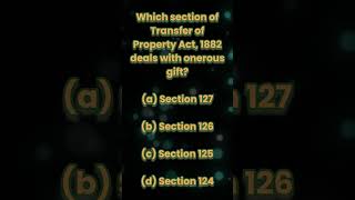 AIBE IV 2012 All India Bar Exam Onerous Gift Transfer of Property Act [upl. by Aznofla]