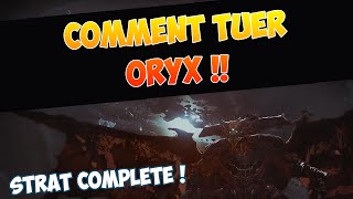 DESTINY STRAT ORYX  RAID CHUTE DU ROI  ÉTAPE 6 FINALE [upl. by Aizatsana477]