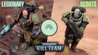 SCOUT SQUAD vs LEGIONARY Kill Team Battle Report [upl. by Ansilma]