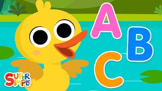 ABC Quack  Super Simple ABCs  Kids Alphabet Songs [upl. by Zevahc]