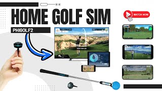 PhiGolf2  This Budget Home Indoor Golf Simulator is AWESOME [upl. by Edlitam934]