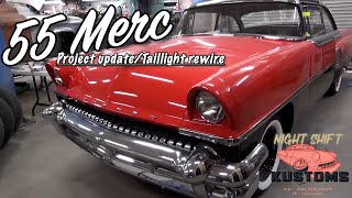 55 Merc Part 3 Project UpdateTaillight Rewire [upl. by Eecrad686]