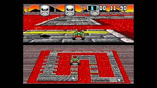 Super Mario Kart  Bowser Castle 1  13374 [upl. by Malchus]