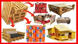 200 DIY Ideas recycling reuse pallet recycled wooden pallet recycling furniture desk garden projects [upl. by Bari650]