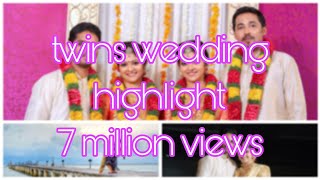 Twins Wedding highlight  Harsha amp Varsha [upl. by Onileva]