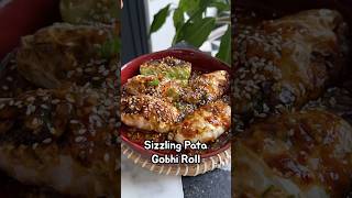 Sizzling Patta Gobhi Rolls Indian Noodles Cabbage Roll shorts [upl. by Ebba923]