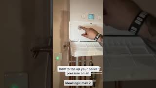 How to top up your boiler pressure on an ideal logic max 2 [upl. by Boswall]