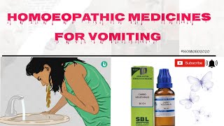 Homeopathic medicine for Vomiting  arsenicalbum nuxvomica phosphorous homeopathy bhms [upl. by Olsewski]