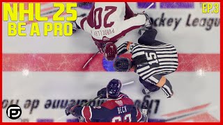 NHL 25 Be A Pro  TWO GAMES amp THE DRAFT Ep3 [upl. by Marquis151]