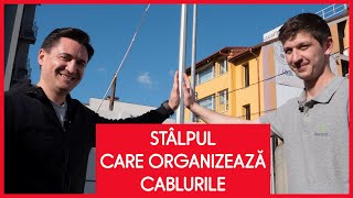 STÂLPUL CARE ORGANIZEAZĂ CABLURILE  CASEBUNERO [upl. by Enohpesrep]