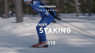 Tips 119 – Langrenn – Skiteknikk Staking [upl. by Church]