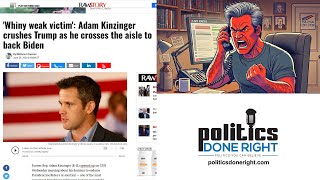 Republican Fmr Rep Adam Kinzinger endorses Biden A MAGA caller misinformation was dismantled [upl. by Ardolino845]