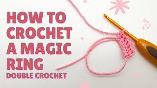 Magic Ring Crochet Tutorial And 6 Sc [upl. by Anitselec623]