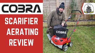 Cobra Lawn Scarifier amp Aerator Review  Lawn Aeration demo S3840V [upl. by Adyahs835]