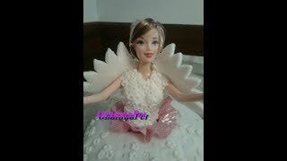 TORTA BARBIE ANGELO IN PASTA DI ZUCCHERO [upl. by Tavy]