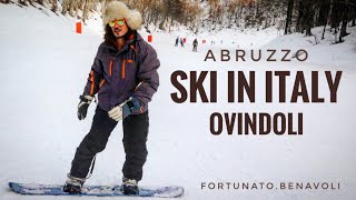 SKI in Italy Ovindoli Abruzzo near ROME [upl. by Nyladgam477]