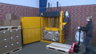 Bramidan BseriesVertical balers for cardboard and plastic wasteMay 2013 [upl. by Ernaldus]